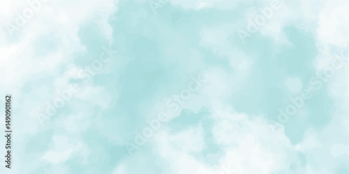 Abstract colorful cloud background. Soft color background design. Beautiful blue watercolor grunge. blue in the sky wallpaper cloudscape design.blue and white merge with soft transitions.