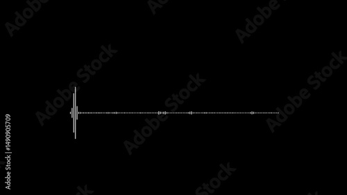 Tableau sur toile Abstract audio sound visualizer wave spectrum background.