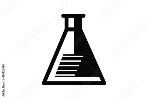 Bunsen burner art silhouettes with white background