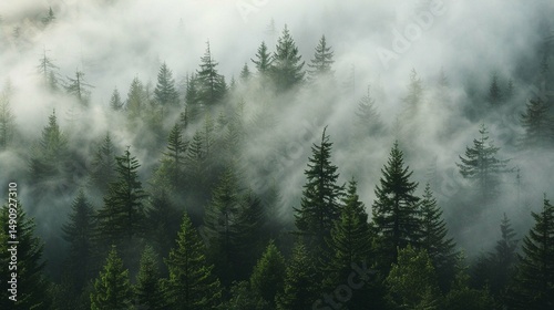 fog in the forest