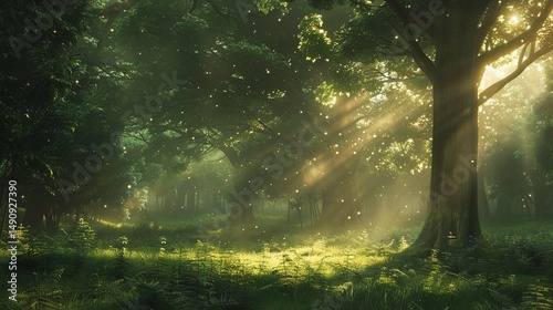morning in the woods