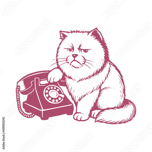 Cat with Retro Boombox