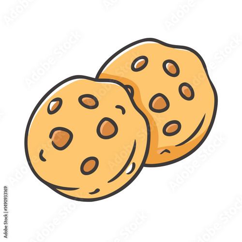 cookies icon, cookies vector illustration-simple illustration of cookies, perfect for cookies logos and icons