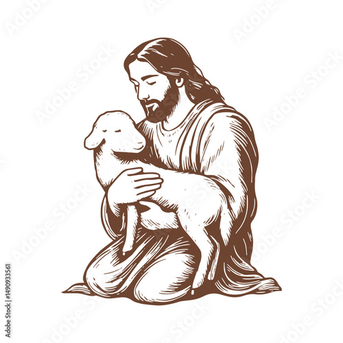 Jesus with Lamb