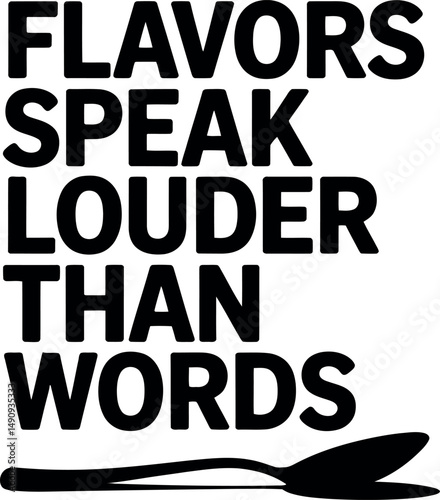 Cooking svg typography design.