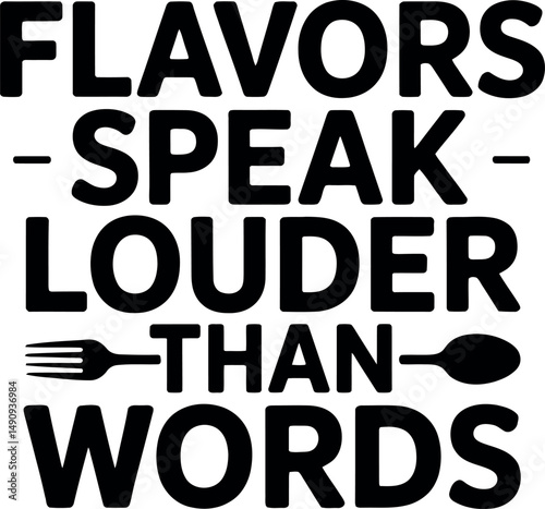 Cooking svg typography design.