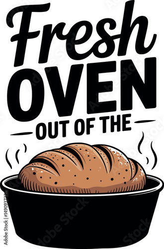 Cooking svg typography design.