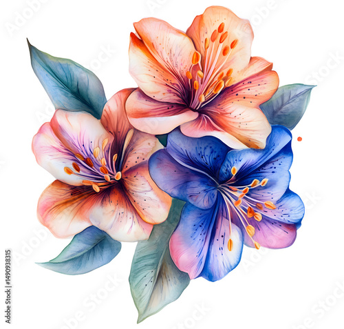 Watercolor lily flower png watercolor painting of lily flower png lily watercolor art png watercolor lily painting png watercolor lily flower transparent background png image