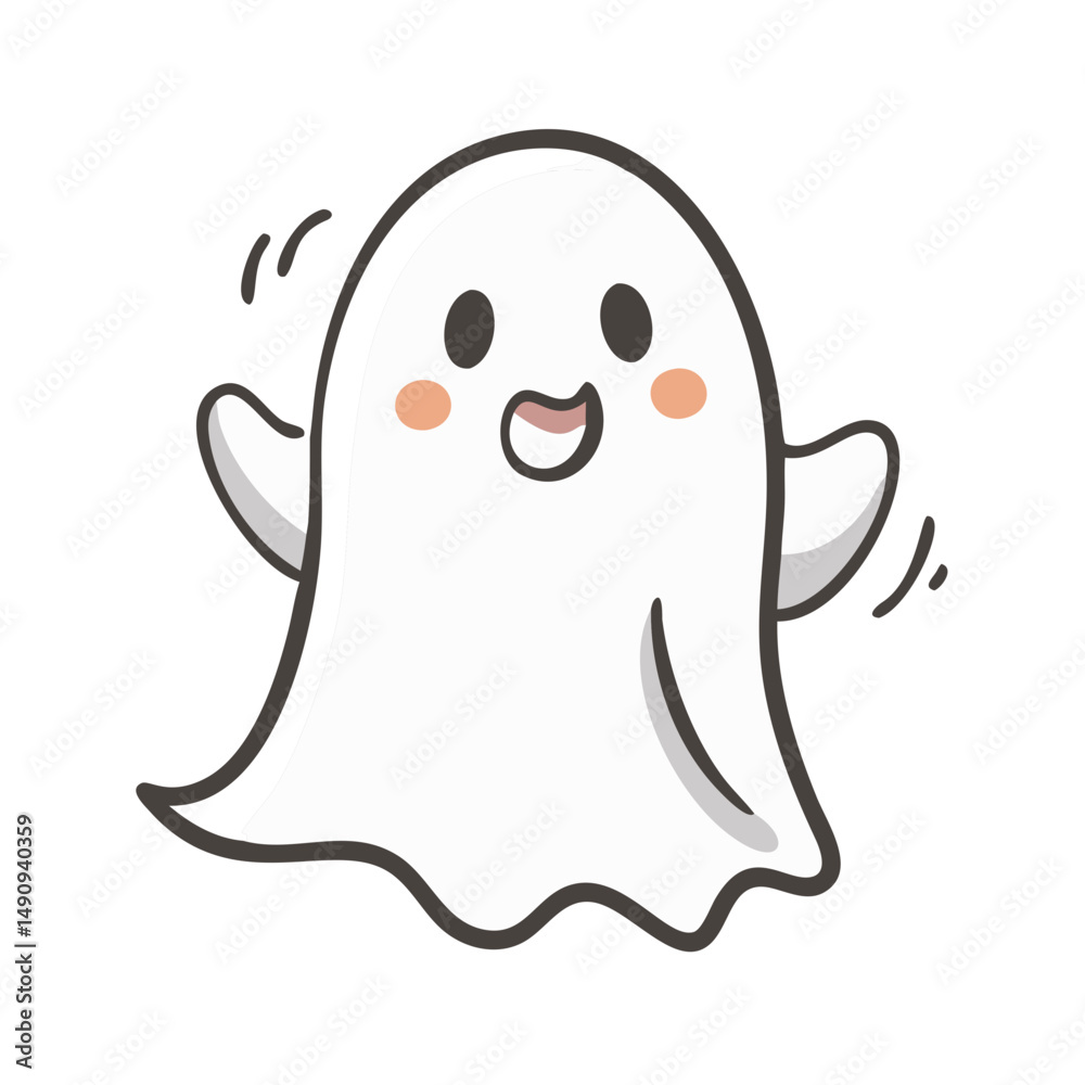 cute ghost icon, cute ghost vector illustration-simple illustration of cute ghost, perfect for cute ghost logos and icons cute ghost icon, cute ghost vector illustration-simple illustration of cute ghost, perfect for cute ghost logos and icons