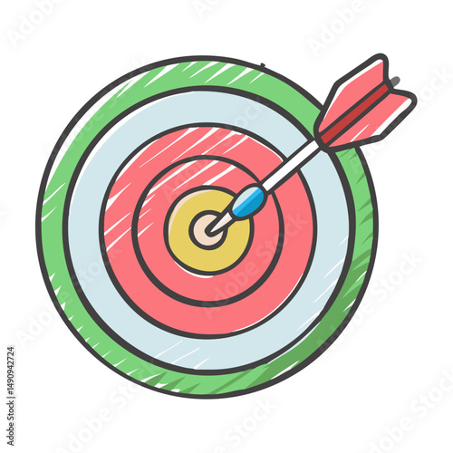 darts target icon, darts target vector illustration-simple illustration of darts target, perfect for darts target logos and icons