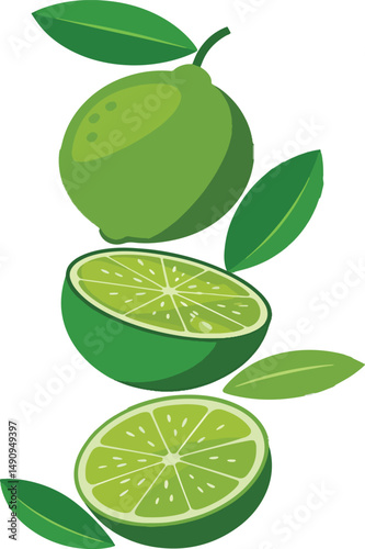 lime with leaves