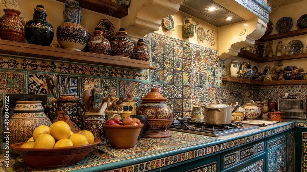 Fototapeta premium Ornate kitchen decor