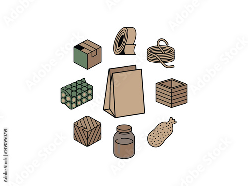 Sustainable packaging supplies eco friendly materials recycling