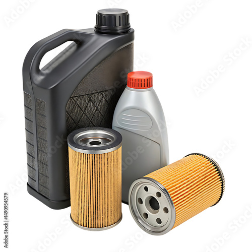 car engine oil isolated on transparent background