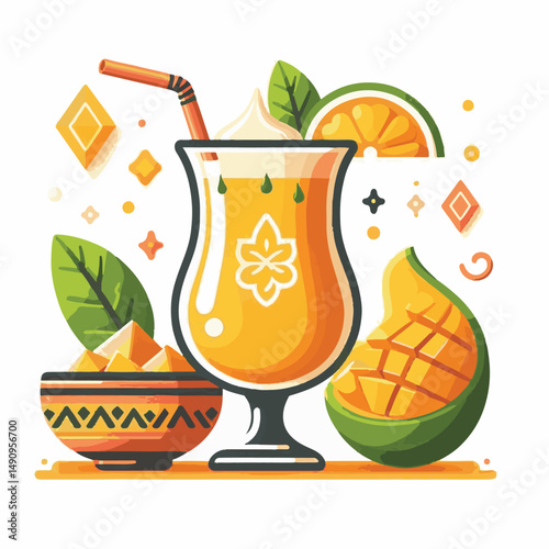 fresh, mango, healthy, fruit, cocktail, lassi, smoothie, vegetarian, summer, tropical, yellow, blended, shake, drink, lassie, background, indian, exotic, dessert, cold, yoghurt, glass, food, freshness