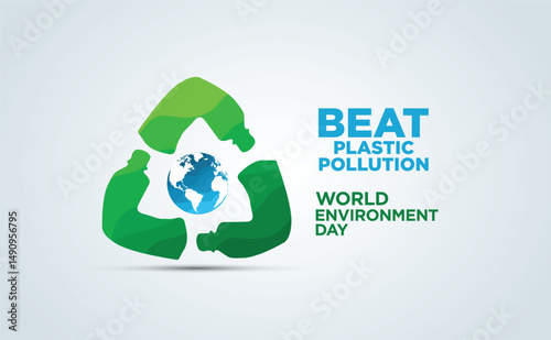 #BeatPlasticPollution, World Environment day concept 2025. 
