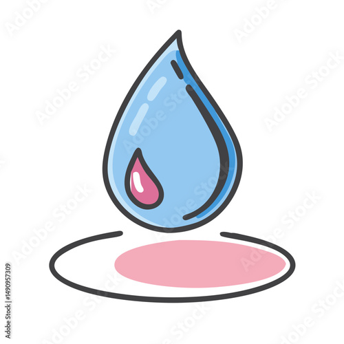 drop icon, drop vector illustration-simple illustration of drop, perfect for drop logos and icons