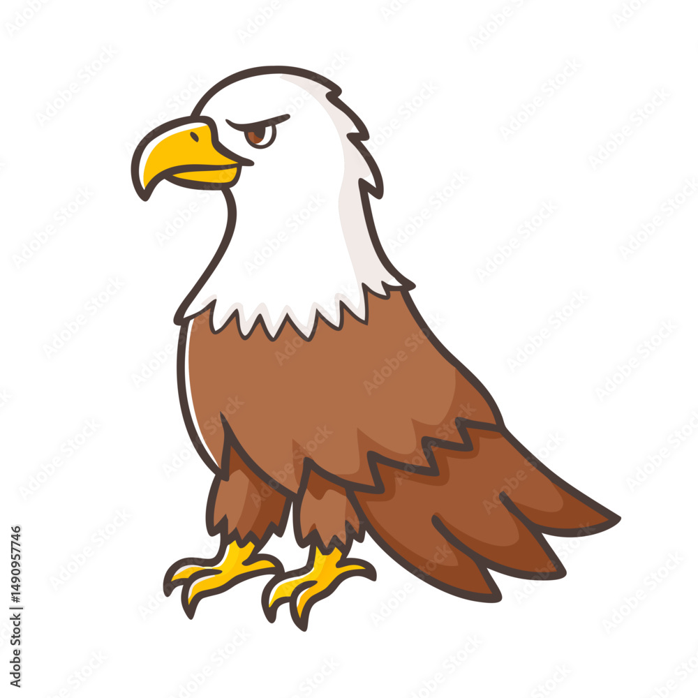Fototapeta premium eagle icon, eagle vector illustration-simple illustration of eagle, perfect for eagle logos and icons