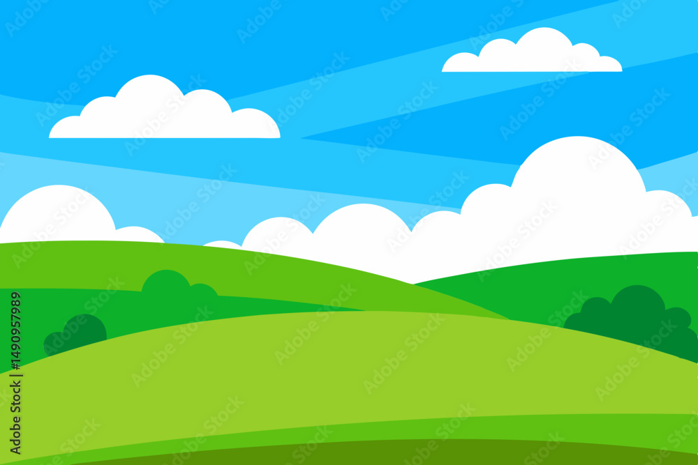 landscape with mountains
