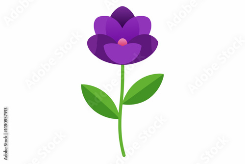 pink flower isolated on white background