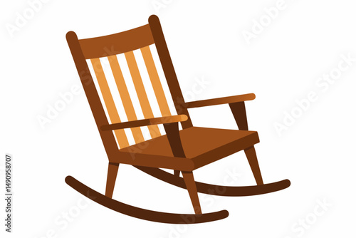 rocking chair isolated on white
