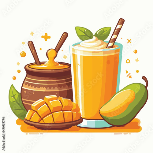 fresh, mango, healthy, fruit, cocktail, lassi, smoothie, vegetarian, summer, tropical, yellow, blended, shake, drink, lassie, background, indian, exotic, dessert, cold, yoghurt, glass, food, freshness