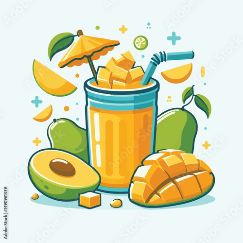 fresh, mango, healthy, fruit, cocktail, lassi, smoothie, vegetarian, summer, tropical, yellow, blended, shake, drink, lassie, background, indian, exotic, dessert, cold, yoghurt, glass, food, freshness