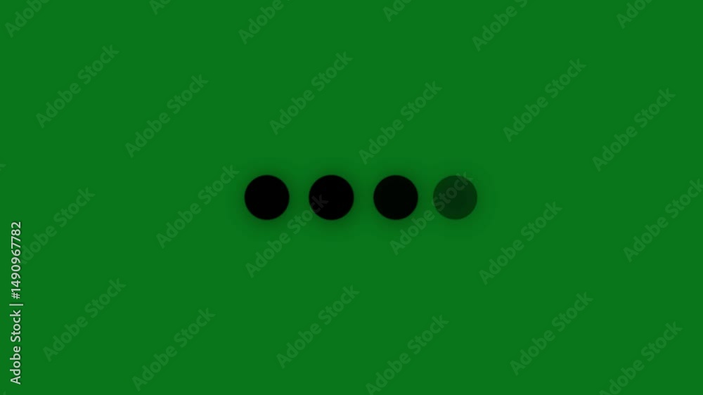 Typing loading dots on transparent background with alpha channel ...