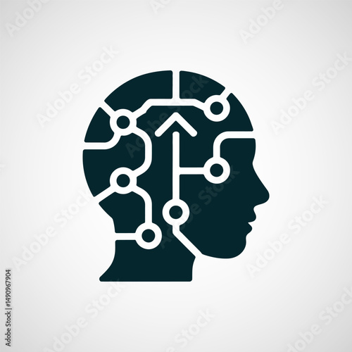 AI assistant icon, Robot icon vector illustration