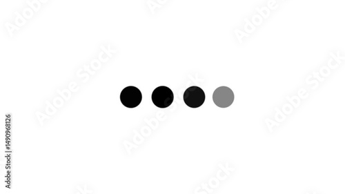 Typing loading dots on transparent background with alpha channel. Loading is indicated by a dot. Load dot icons. A set of loading icon animation.