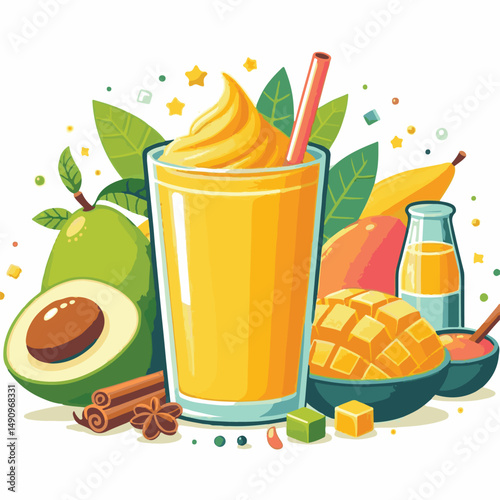 fresh, mango, healthy, fruit, cocktail, lassi, smoothie, vegetarian, summer, tropical, yellow, blended, shake, drink, lassie, background, indian, exotic, dessert, cold, yoghurt, glass, food, freshness