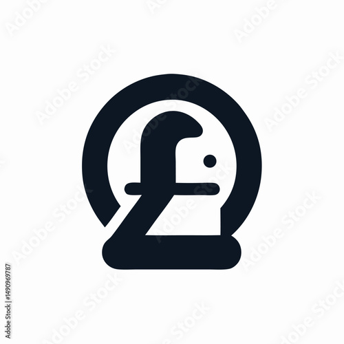 Pound Sterling Symbol in a Circle Icon