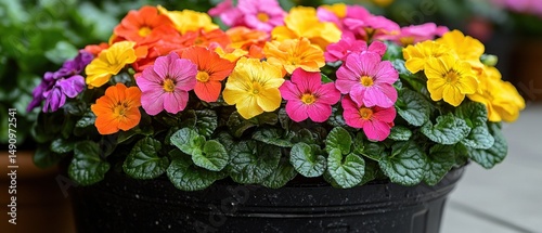 Wallpaper Mural Vibrant flowers blooming in a garden Torontodigital.ca