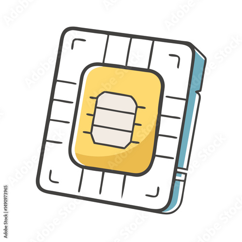 esim embedded sim card icon, esim embedded sim card vector illustration-simple illustration of esim embedded sim card, perfect for esim embedded sim card logos and icons