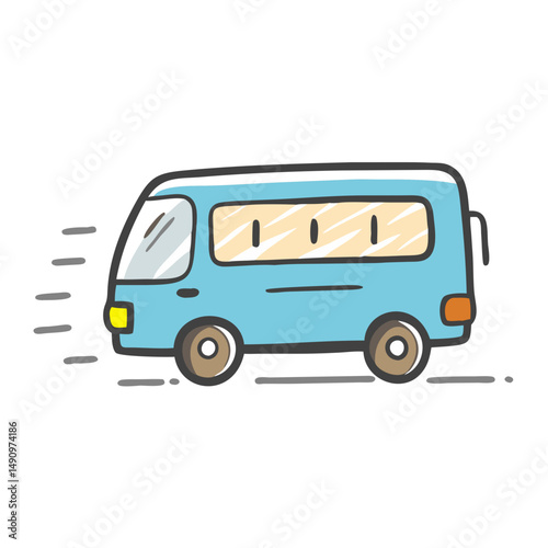 express van icon, express van vector illustration-simple illustration of express van, perfect for express van logos and icons