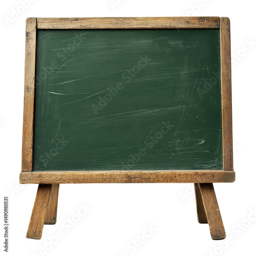 Green chalkboard Illustration Isolated on white transparent background