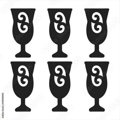 Stylish Iced Tea Vector Icon Set for Summer