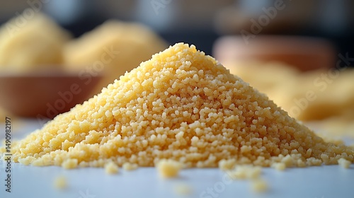 Wallpaper Mural Delicious organic couscous grains natural texture high resolution photo Torontodigital.ca