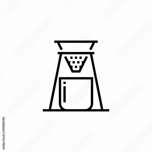 lab equipment filter icon sign vector