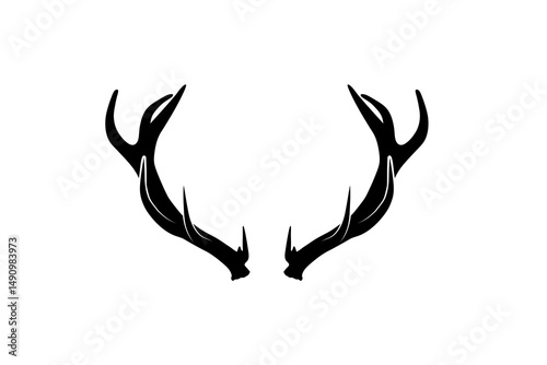 Deer Horn vector. Deer Antlers icon vector.