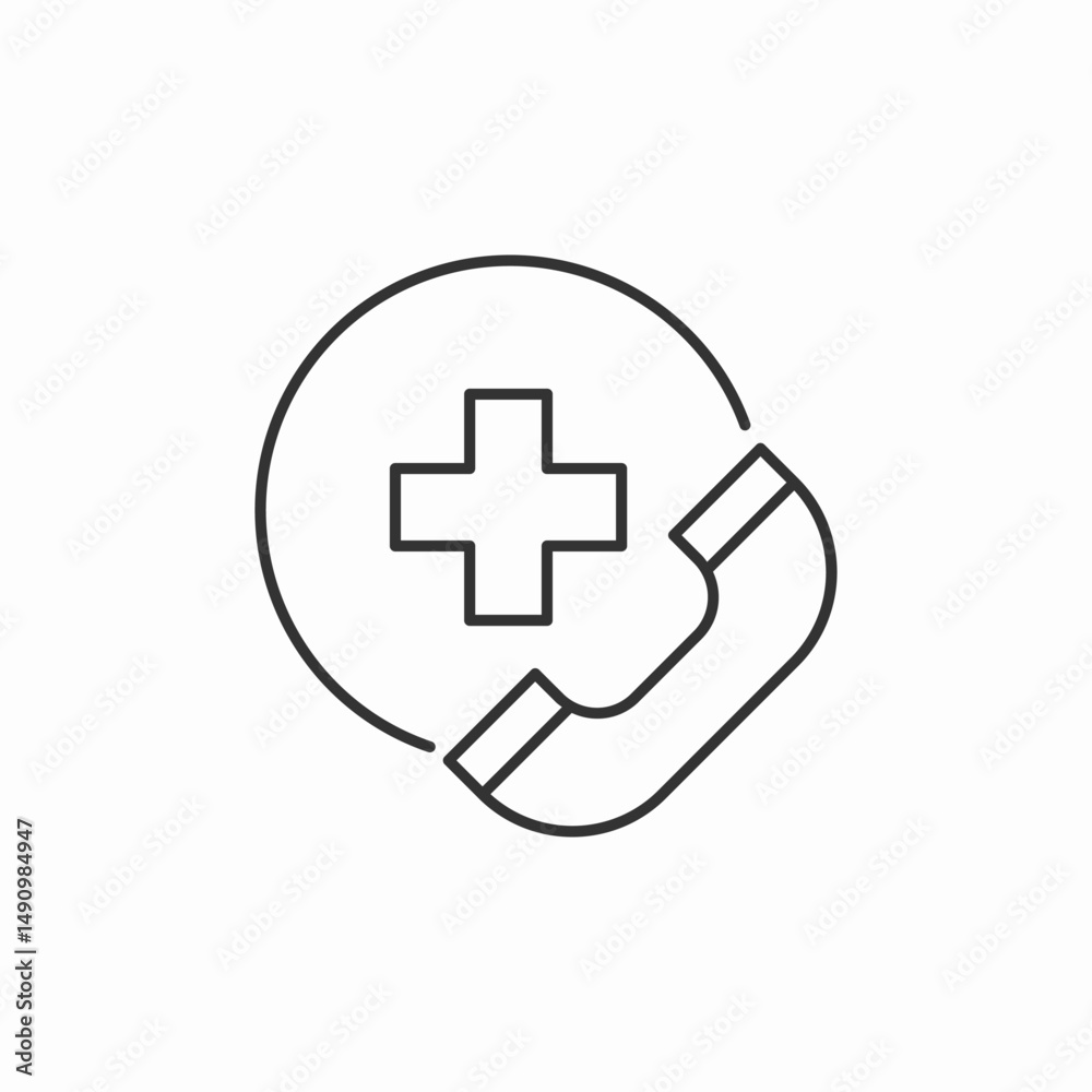 medical helpline symbol icon sign vector medical helpline symbol icon sign vector