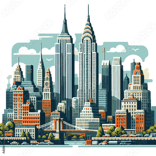manhattan, city, york, nyc, cityscape, usa, architecture, downtown, building, landmark, new, america, skyline, urban, travel, new york city, tourism, ny, famous, sky, new york, skyscraper, business, v