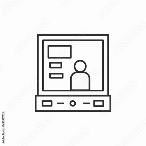 online learning education icon sign vector