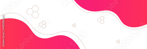 Colorful banner template with gradient color. Design with liquid form. with a combination of yellow and pink with a modern and luxurious concept