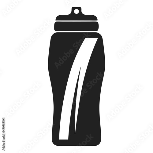Metal Water Bottle Reusable Vector Illustration
