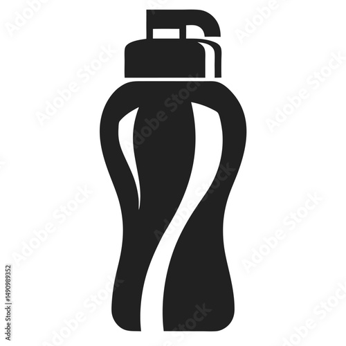 Vector Design of Reusable Metal Water Bottle for Eco
