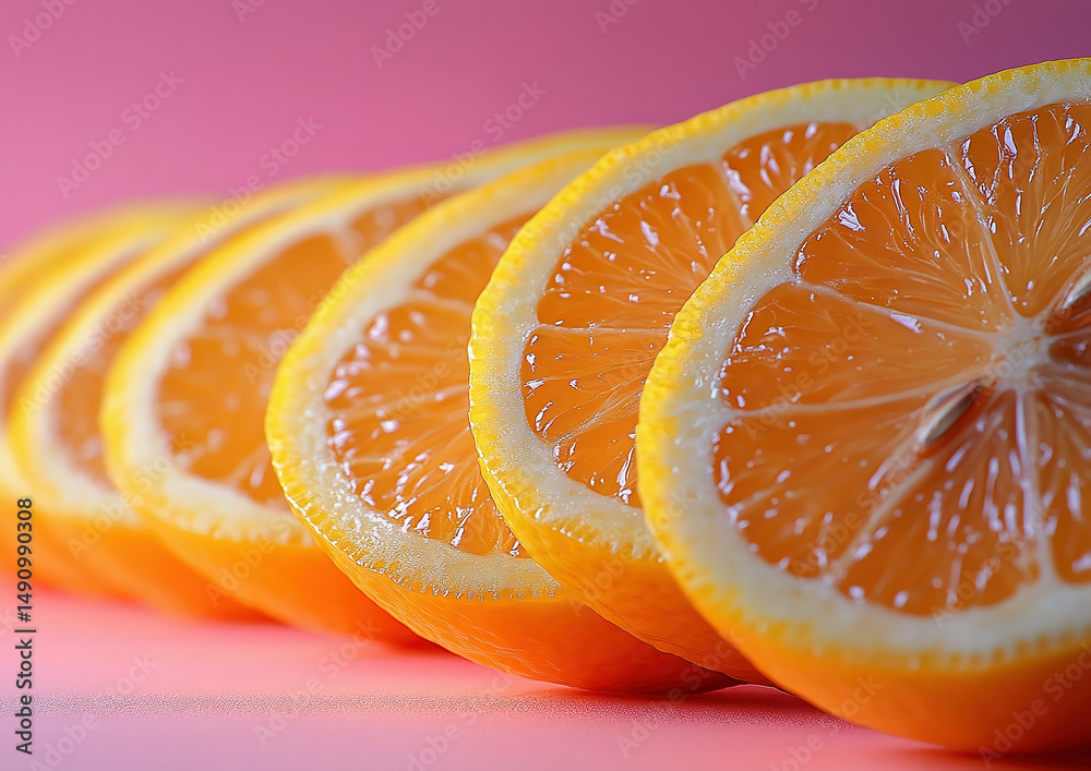 orange on a black background