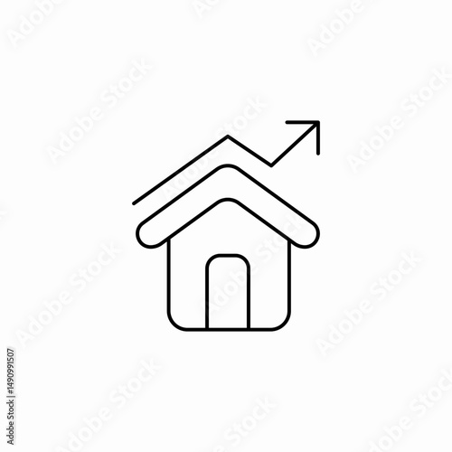 secured house icon sign vector