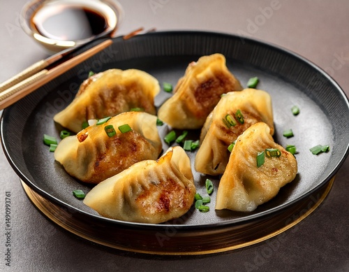 gyozas are a variety of dumpling that originated in asia and are particularly well liked