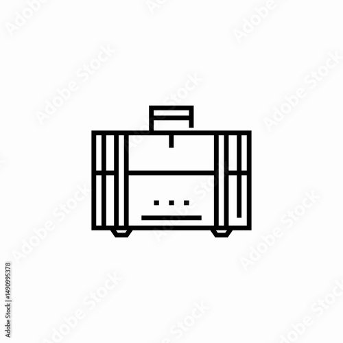 travel bag icon sign vector
